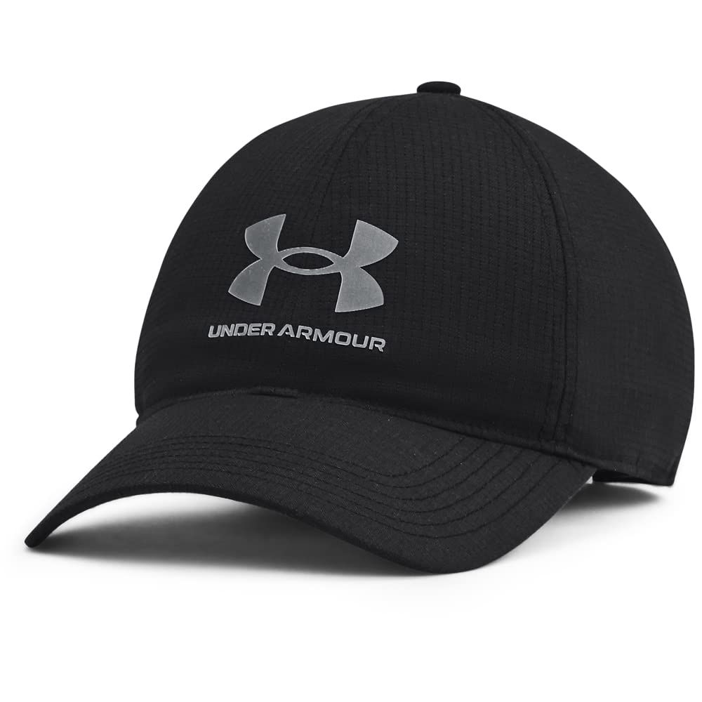 Under Armour Men&#39;s Armourvent Adjustable Hat , Black (001)/Pitch Gray , One Size Fits Most