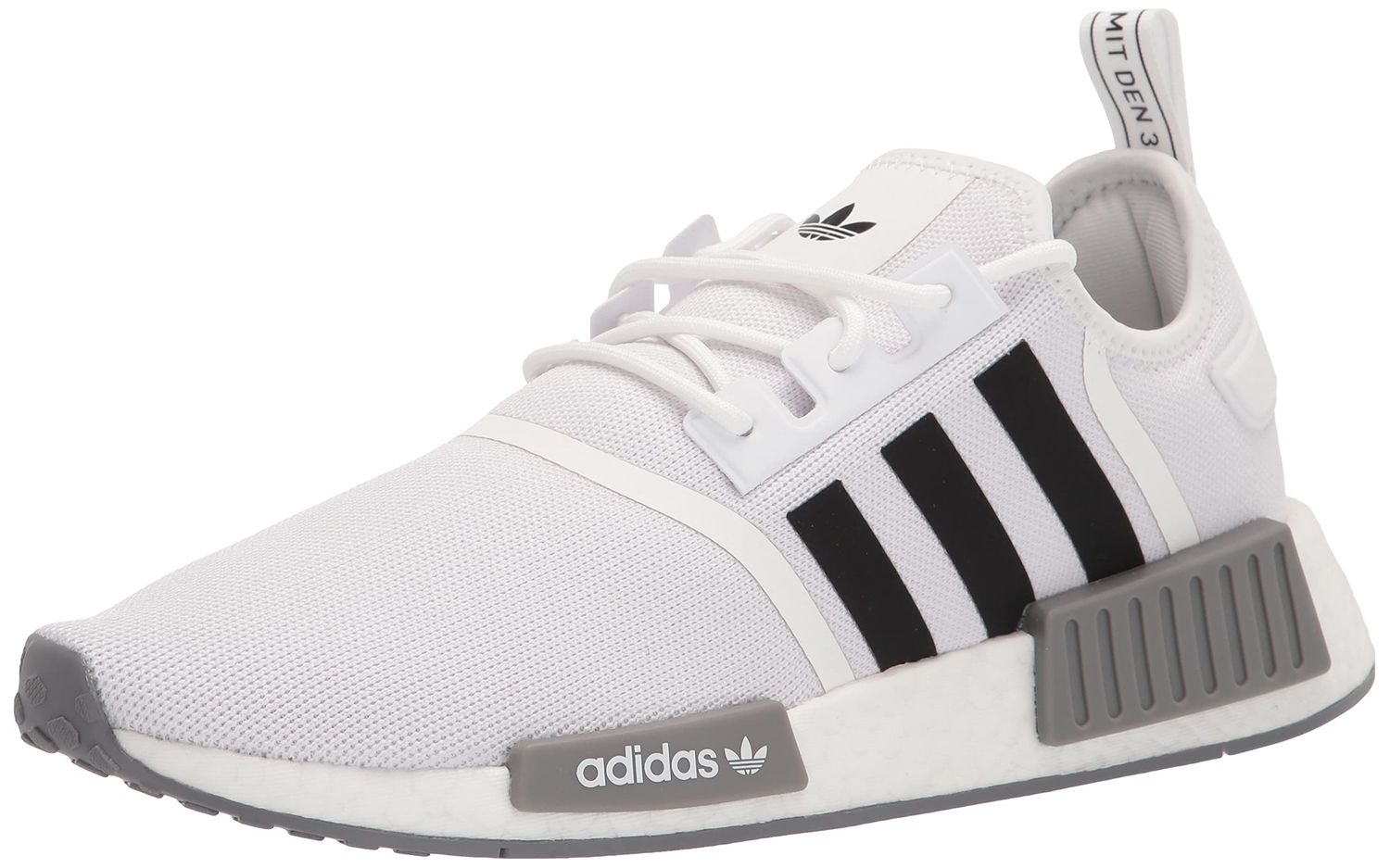 adidas Originals Men&#39;s NMD_r1 Sneaker, White/Black/Grey, 11