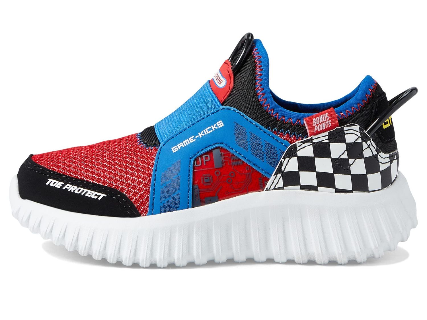 Skechers Kids Boy&#39;s Depth Charge 2.0-Double Point Sneaker, Blue/Multi, 3 Little Kid