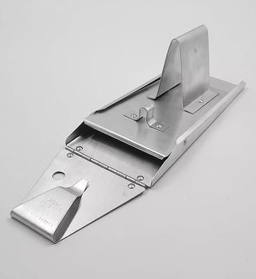 SAF-T-PAK KS-41g 7&quot;&quot; SAF-T-PAK Knife Scabbard, Single Row Knife Pouch, Aluminum, with Integrated Meat Hook w/Guard and Belt Hanger, Silver