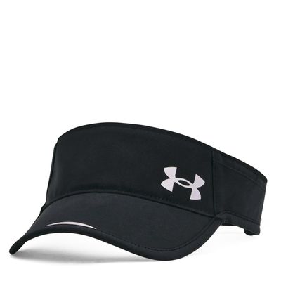 Under Armour Launch Run Visor, Black (001)/Reflective, One Size Fits Most