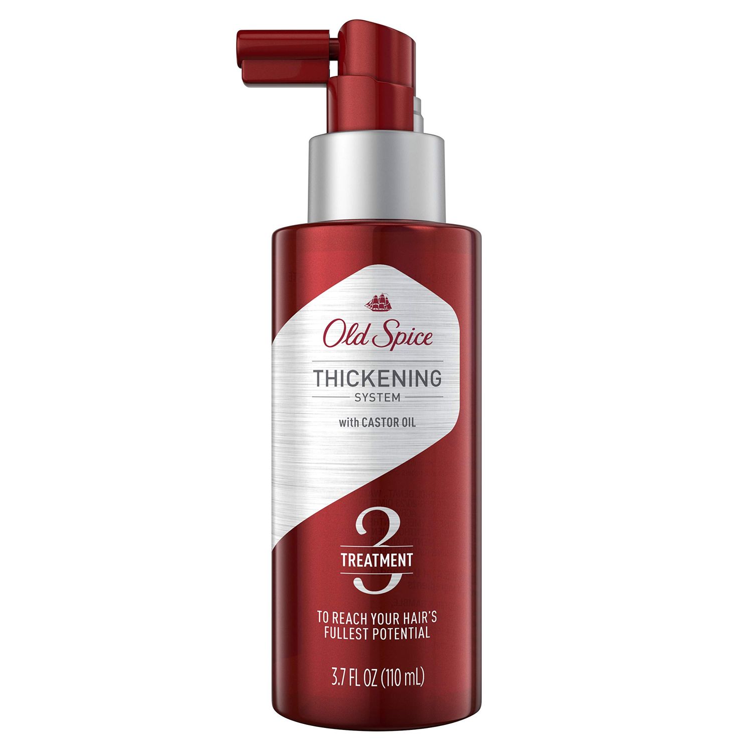Old Spice Old Spice Thickening System Treatment for Men, Infused with Castor Oil, 3.7 fl oz, 3.7 Fl Oz