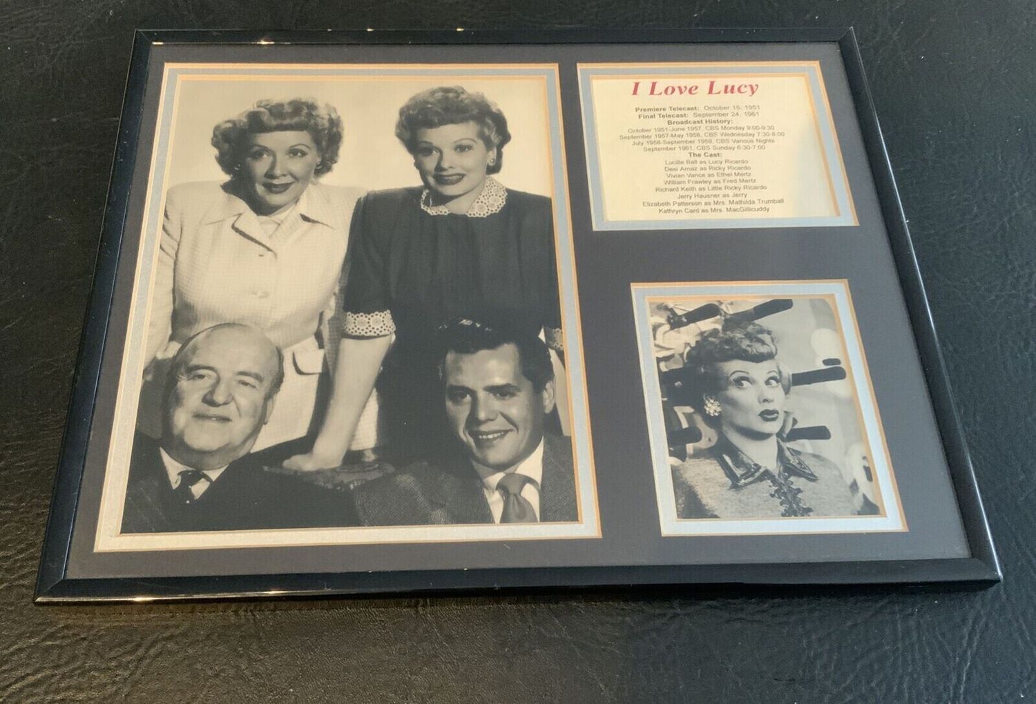 I Love Lucy Premiere Telecast October 15, 1951 Picture Great Condition