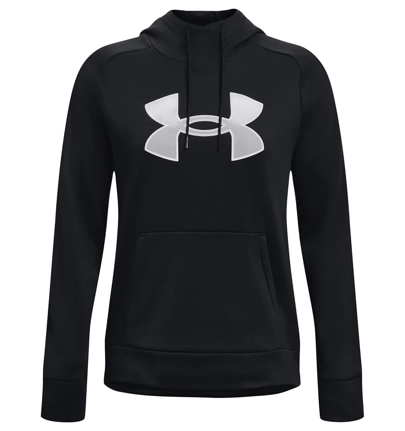 Under Armour Women&#39;s Fleece Pullover Hoodie (as1, alpha, s, regular, regular, Black / White-001, Small)