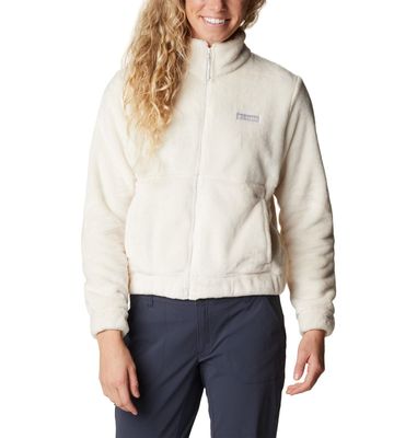 Columbia Women&#39;s Fireside Full Zip Jacket, Chalk, Large