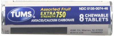 Tums Ex Assorted Single Role, 3.5 Ounce