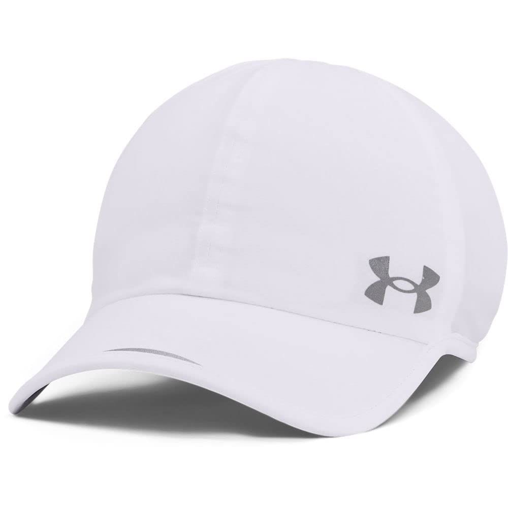 Under Armour mens Launch Run Hat , White (100)/Reflective , One Size