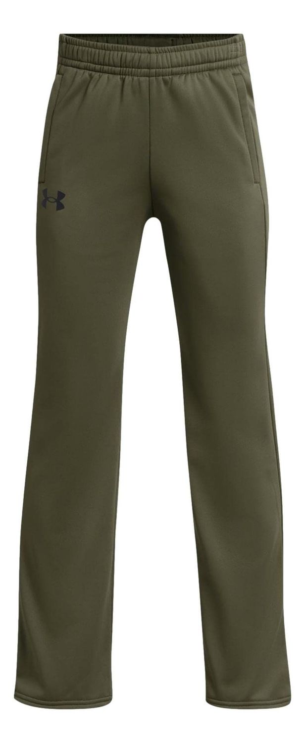 Under Armour Boys&#39; Armourfleece Straight Leg Pant (as1, Alpha, m, Regular, Marine OD Green/Black, Medium)