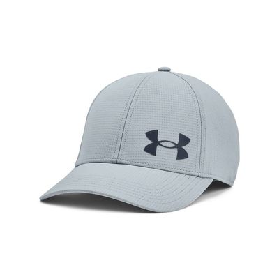 Under Armour Men&#39;s Iso-Chill ArmourVent Fitted Baseball Cap, (465) Harbor Blue / / Downpour Gray, Medium/Large