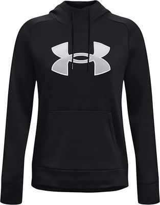 Under Armour Women&#39;s Fleece Pullover Hoodie (as1, alpha, m, regular, regular), Black/Grey