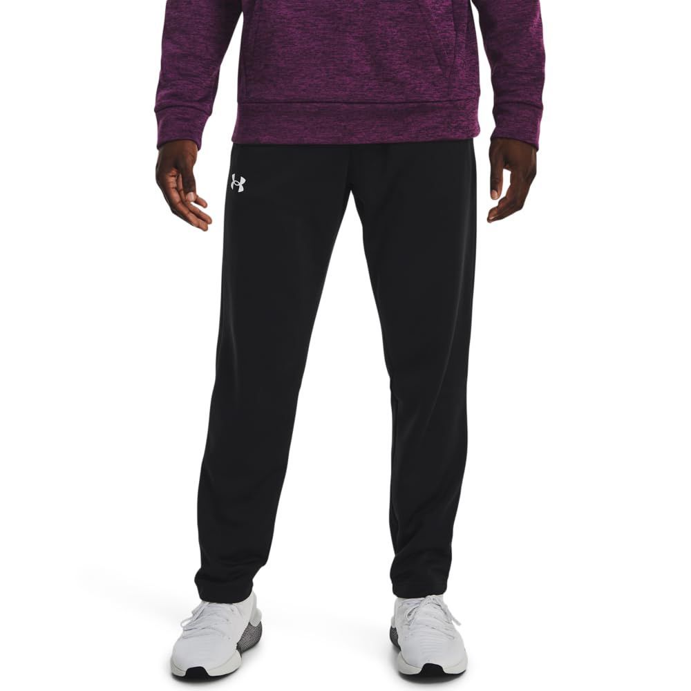 Under Armour Men&#39;s Armour Fleece Pants, (001) Black / / White, Medium