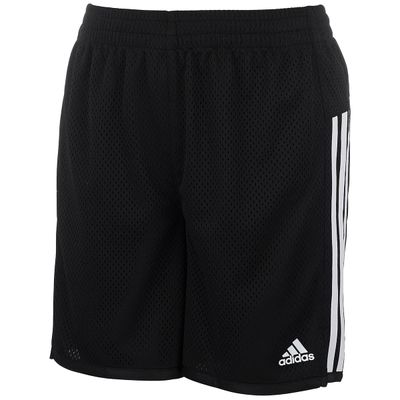 adidas Girls&#39; Big 5&quot; Mesh Athletic Gym Basketball Shorts, Black Adi, Large