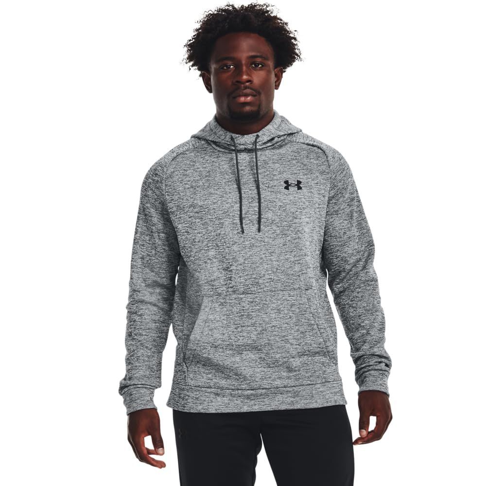 Under Armour Men&#39;s Armour Fleece Twist Hoodie, (012) Pitch Gray / / Black, Medium