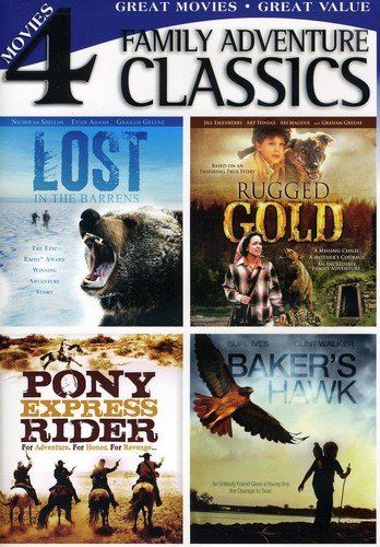 Family Adventure Classics (Lost in the Barrens / Baker&#39;s Hawk / Rugged Gold / Pony Express Rider) [DVD]