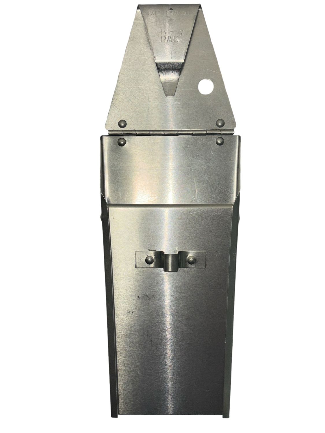 SAF-T-PAK KS-41/41m 7&quot; SAF-T-PAK Knife Scabbard, Single Row Knife Pouch, Aluminum, with Integrated Meat Hook and Belt Hanger or Magnet Mount, Silver