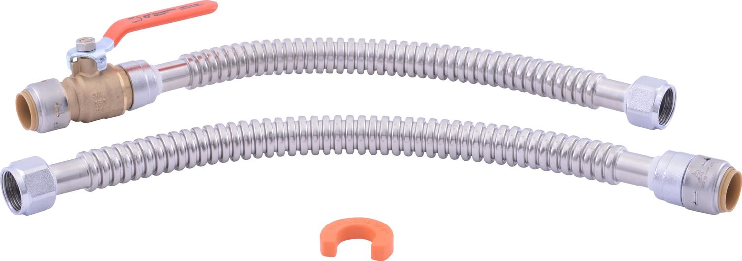 SharkBite Max 3/4 in. Push-to-Connect x 3/4 in. FIP Cor SS Water Heater Kit