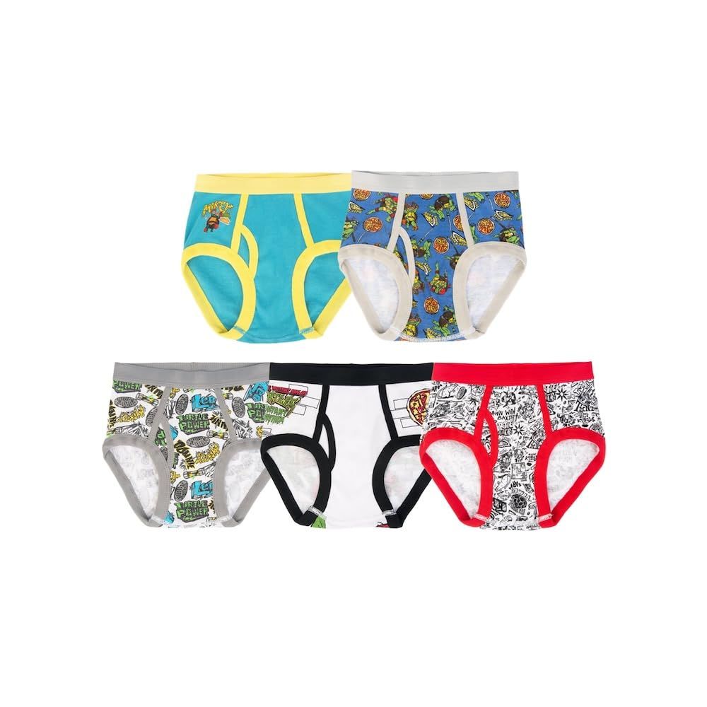 Handcraft Teenage Mutant Ninja Turtles Boys Underwear 5-Pack (Size 4) Multicolor