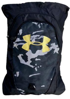 Under Armour Undeniable 2.0 Sackpack Gymsack Backpack Black Camo/Gold 1342663...
