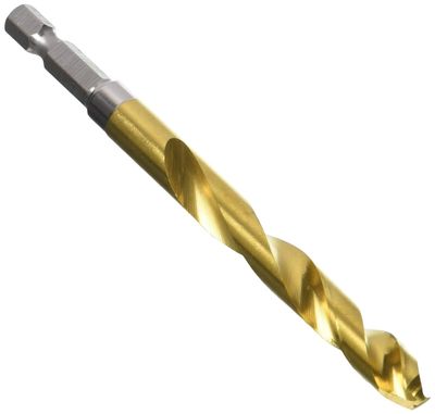 Milwaukee Electric Tool 48-89-4620 Twist Impact Drill Bit, 23/64&quot; Diameter x 4.61&quot; L, 2-55/64 &quot;, 1/4&quot; Hex Shank, 135 Degree