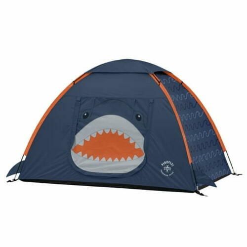 Firefly! Outdoor Gear Finn the Shark 2-Person Kids Camp Tent - Navy/Orange/Gray