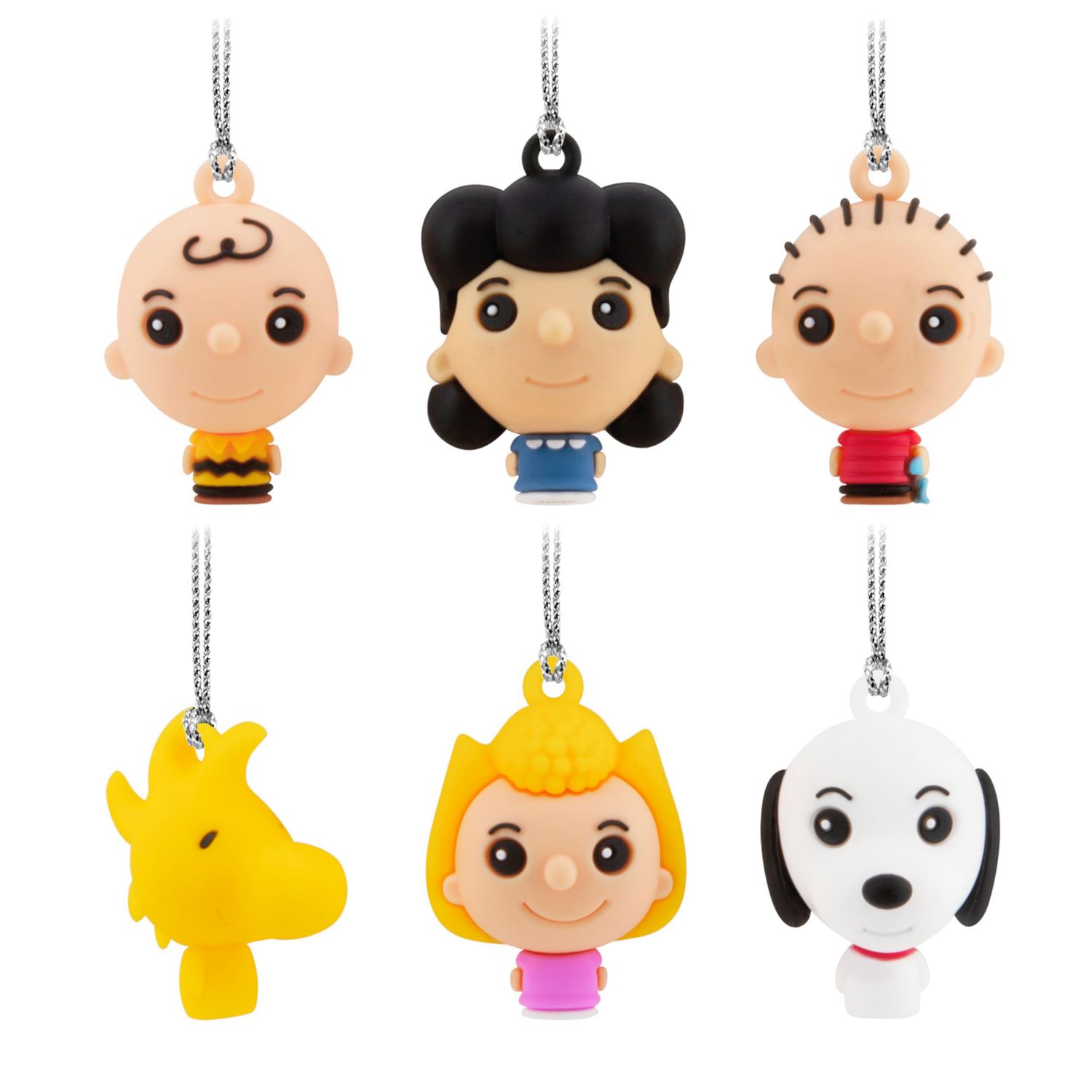 Hallmark Peanuts Christmas Ornaments, Miniature Set of 6