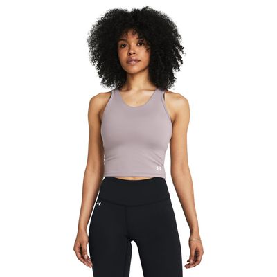 Under Armour Womens Motion Tank Top, (015) Tetra Gray / / White, Small