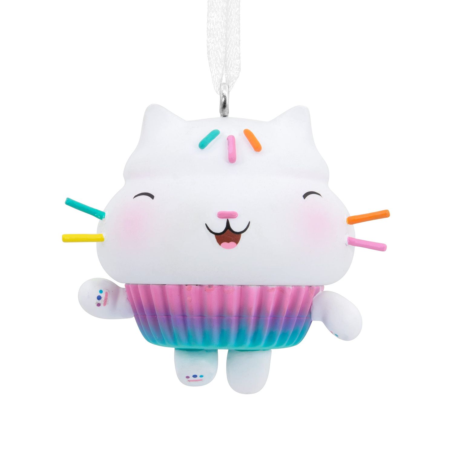 Hallmark Gabby&#39;s Dollhouse Cakey Cat Christmas Ornament