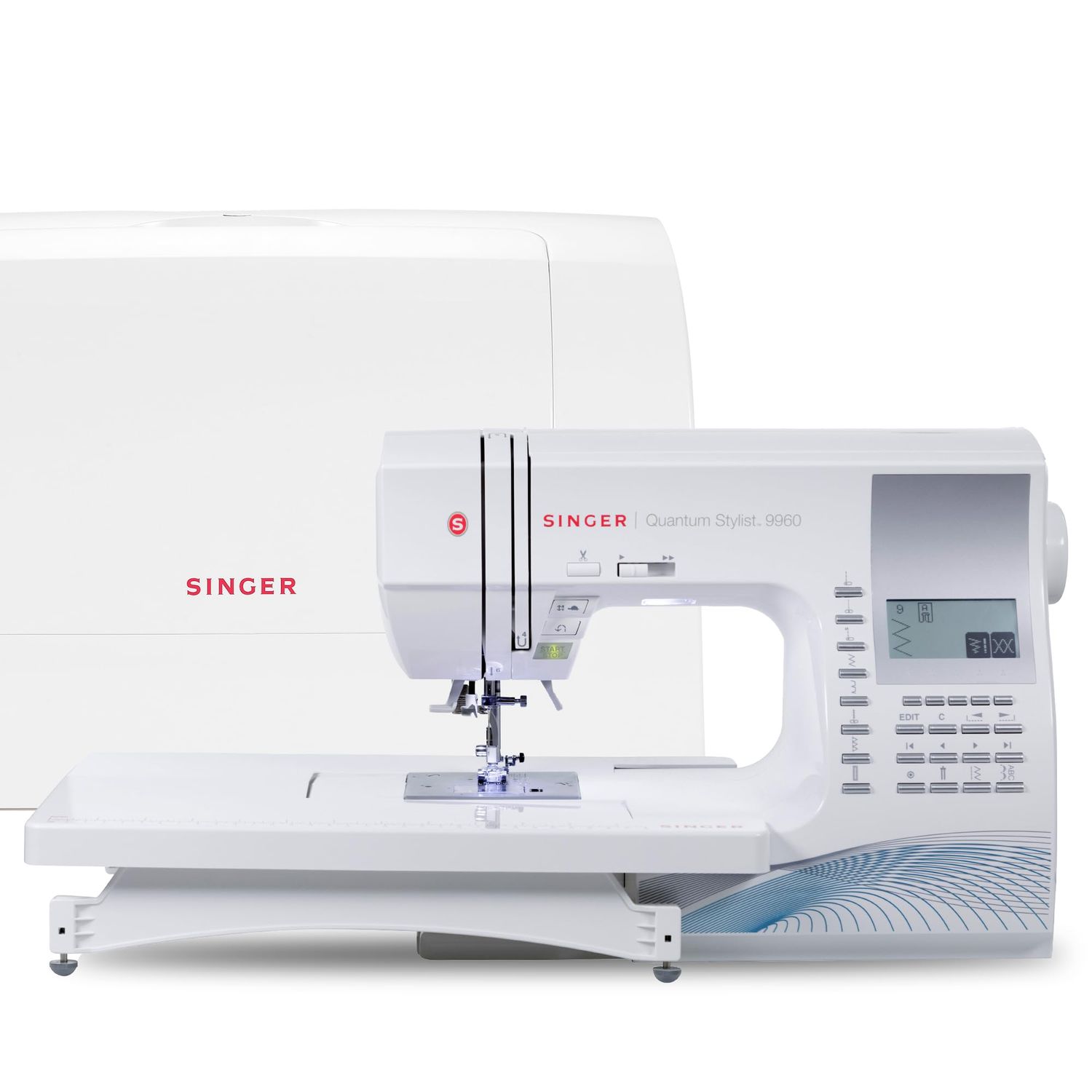 SINGER Quantum Stylist 9960 Computerized Sewing &amp; Quilting w/ Table, Case &amp; Kit