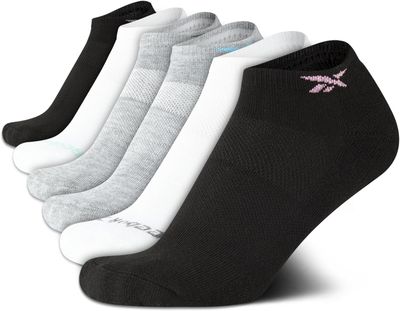 Reebok Women&#39;s Low Cut Socks - 6 Pk Cushion No Show Size 4-10 Assorted Color