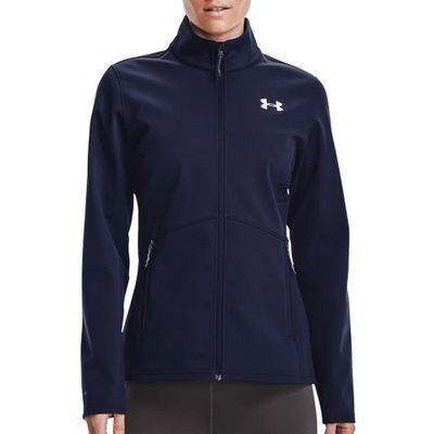Under Armour Women&#39;s ColdGear Infrared Shield Jacket, Navy (410)/White, Small