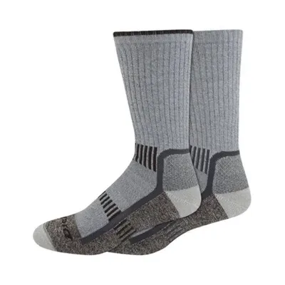 Dickies Men&#39;s Merino Wool Crew Socks - Light Gray 6-12