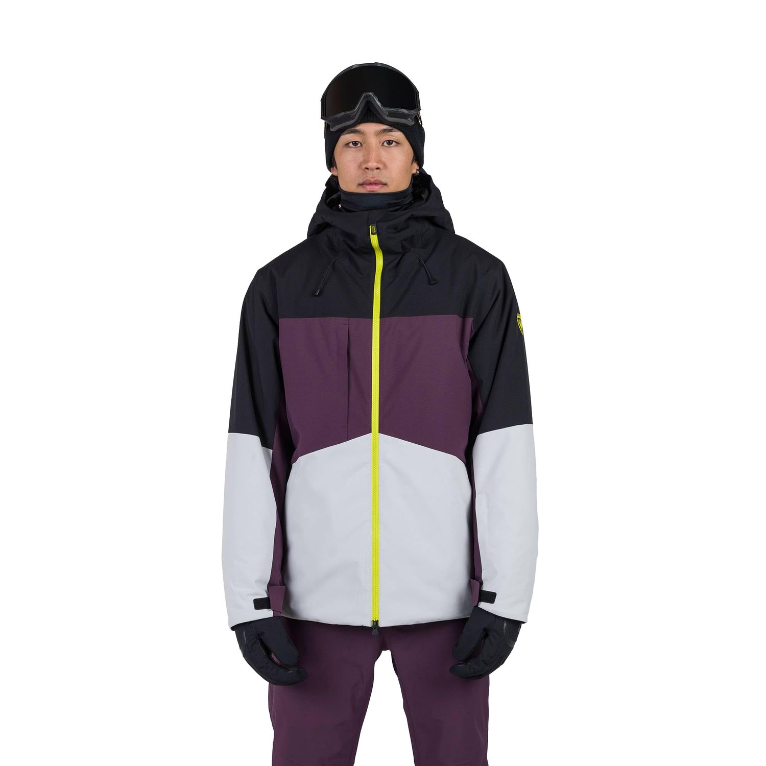 Rossignol Corbet’s Jacket - Insulated Jacket with Hood - Snowboard for Men Large Mulberry