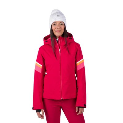 Rossignol Strawpile Jacket - Insulated - Waterproof Jacket for Women Large Ruby Red