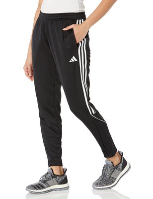 Adidas Tiro 23 League Track Pants Womens Black Striped Skinny Leg Active APP2874