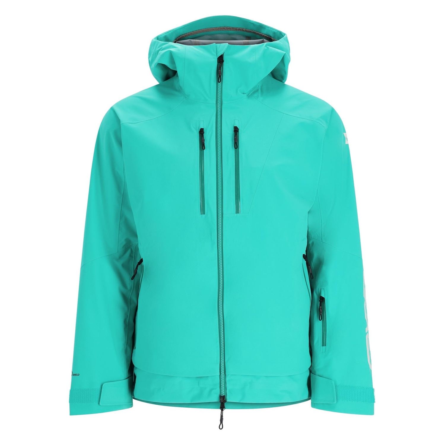 Spyder Men&#39;s Sanction Hard Shell Ski Jacket Teal Green XXL
