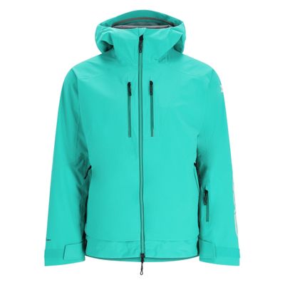 Spyder Men&#39;s Sanction Hard Shell Ski Jacket Teal Green XXL