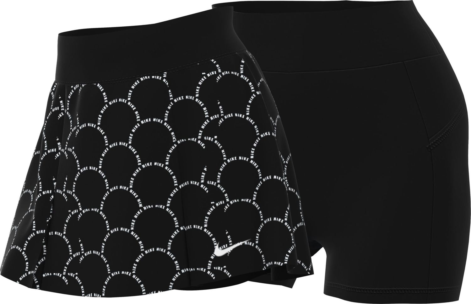 Nike Women&#39;s Dri-Fit Advantage Tennis Golf Skort (X-Large, Regular, Black)