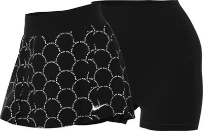Nike Women&#39;s Dri-Fit Advantage Tennis Golf Skort (X-Large, Regular, Black)