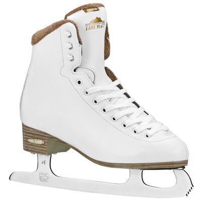 Lake Placid Whitney Women&#39;s Traditional Figure Ice Skate Sz 8, White, Size 8