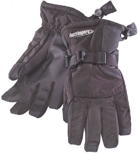 Hot Fingers Youth Rip-N-Go Glove (Black,Large)