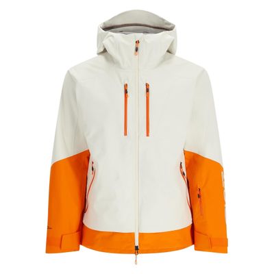 Spyder Men&#39;s Sanction Hard Shell Ski Jacket Vanilla Latte XXL
