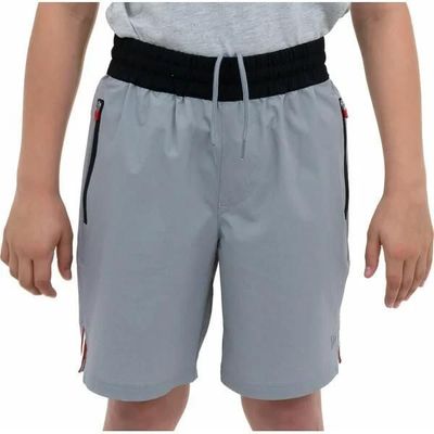 Wilson Youth Boys Gray Tech Shorts Drawstring Zip Pockets Gray Size Small #116a