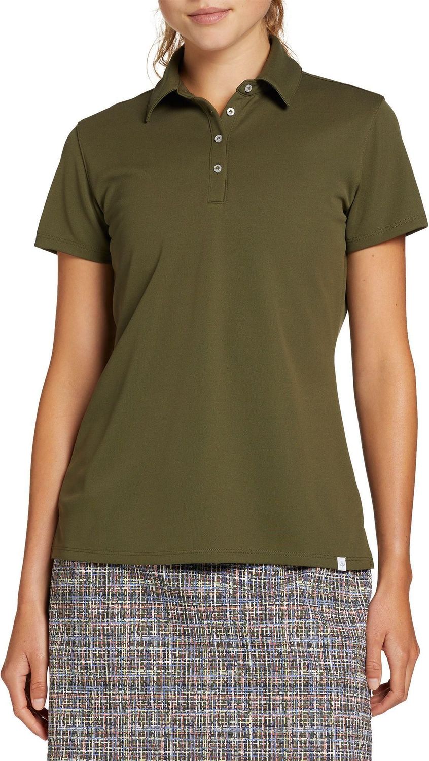 Walter Hagen Women&#39;s Core Pique Golf Polo, XXL, Inky Olive Green #111
