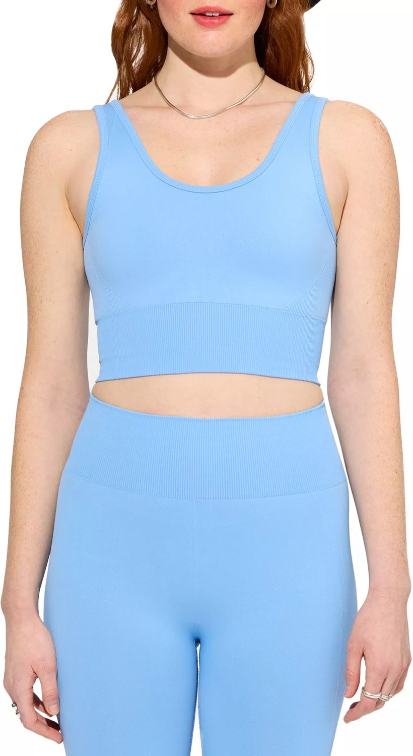 Halfdays Women&#39;s Marie Seamless Top, XL, Forget Me Not