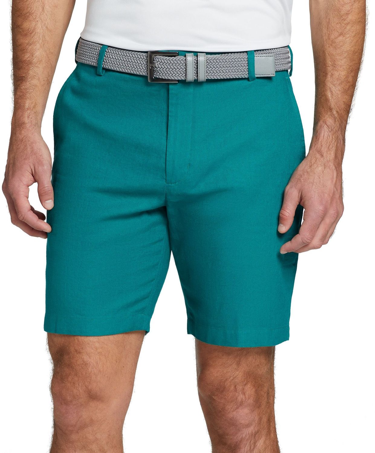 Walter Hagen Men&#39;s Clubhouse Linen Golf Shorts, Size 40, Clubhouse Green