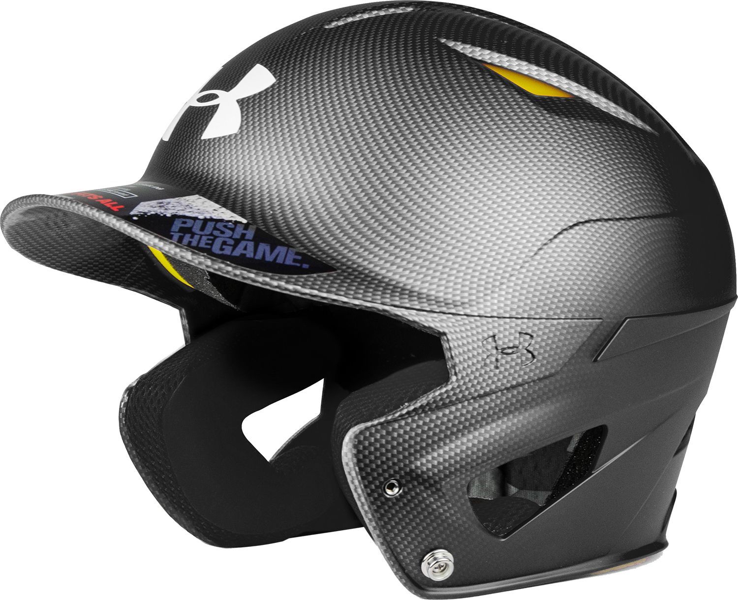 Under Armour Junior 6.75in Converge Shadow Matte Batting Helmet, Black