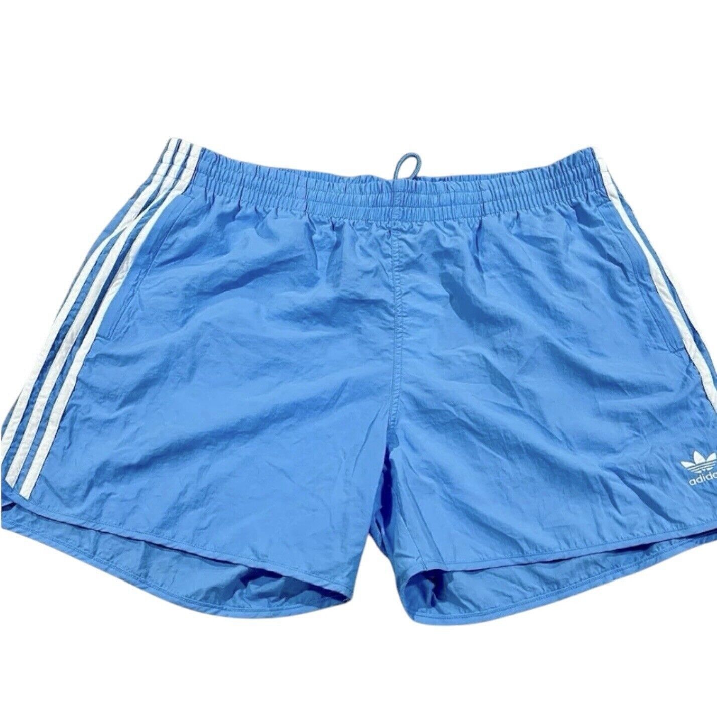 Adidas Originals Sprinter 3 Stripe Trefoil Mens Blue Burst XS Shorts Sportswear