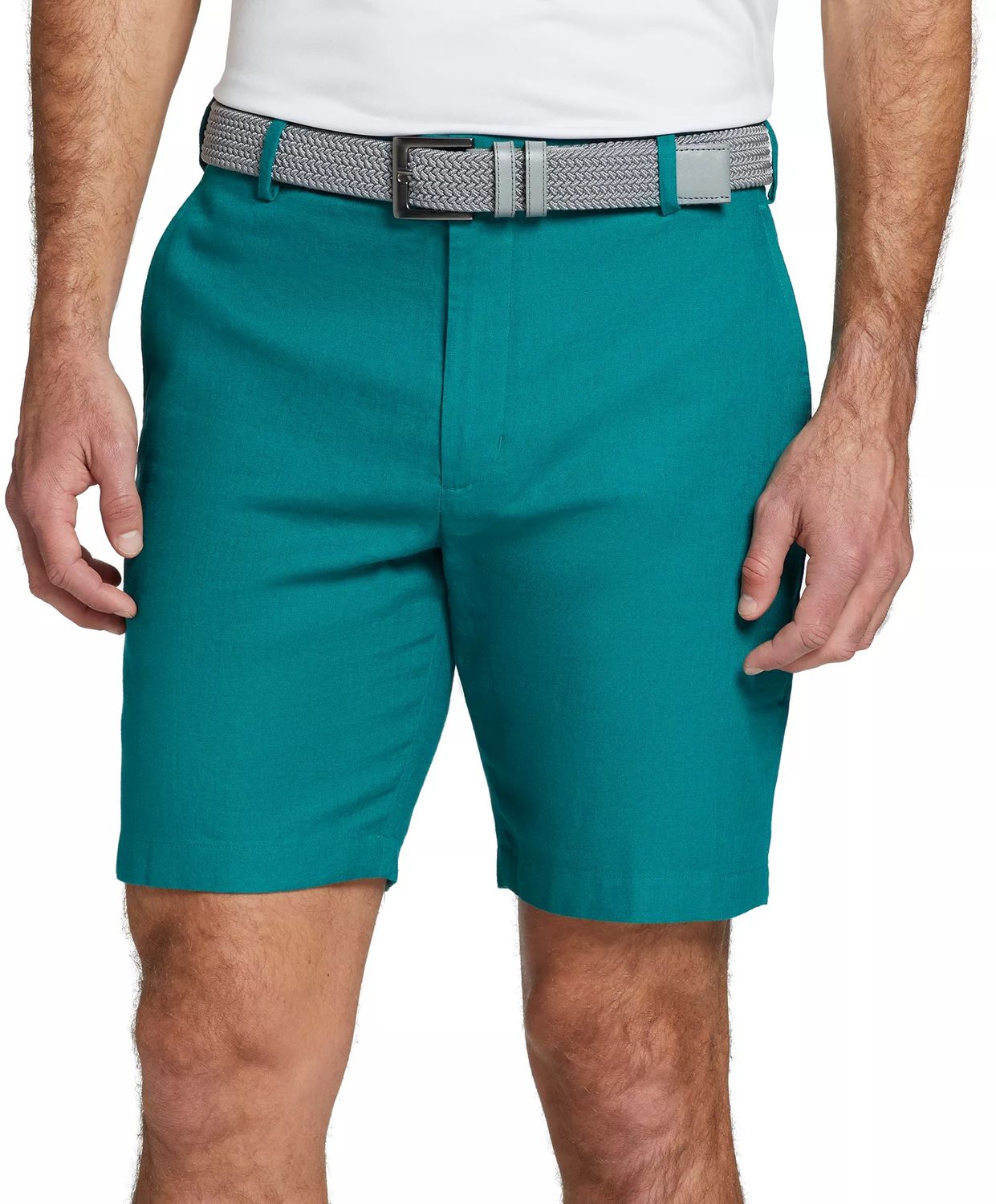 Walter Hagen Men&#39;s Clubhouse Linen Golf Shorts, Size 36, Clubhouse Green