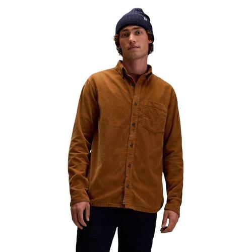 Alpine Design Men&#39;s Cord Shirt, XXL, Brown Khaki