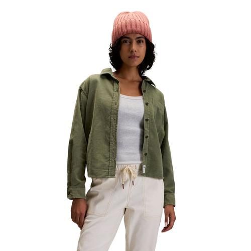 Alpine Design Women&#39;s Cord Shirt, Small, Olive Haze